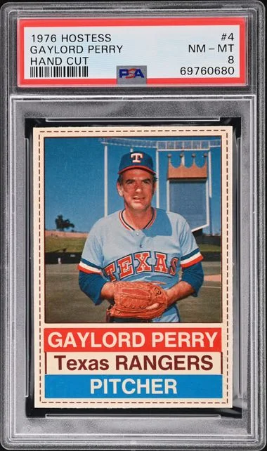 1976 Hostess Hand Cut Gaylord Perry #4 card image