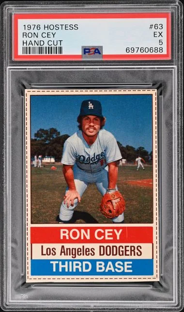1976 Hostess Hand Cut Ron Cey #63 card image