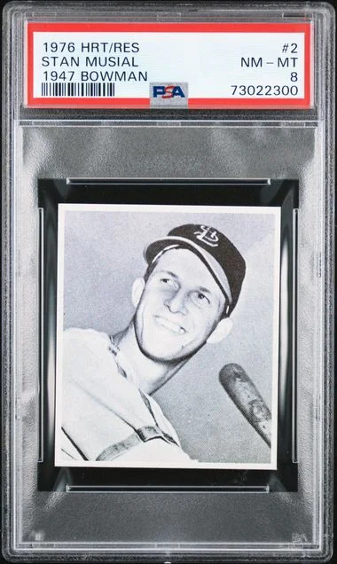 1976 HRT/RES 1947 Bowman Stan Musial #2 card image