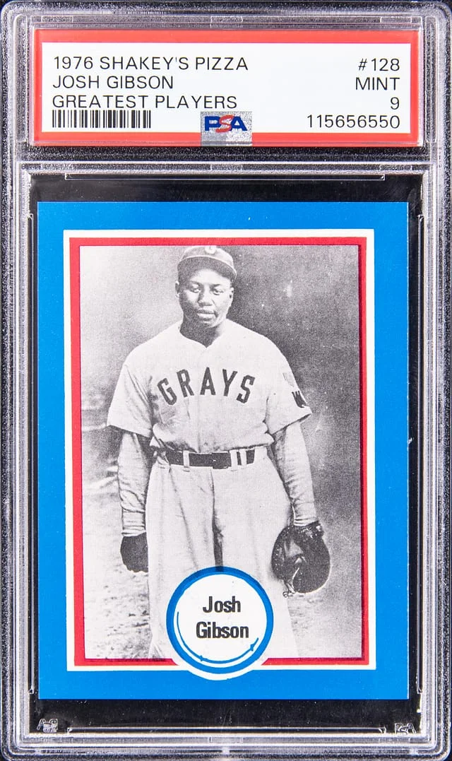 1976 Shakey's Pizza Greatest Players Josh Gibson #128 card image