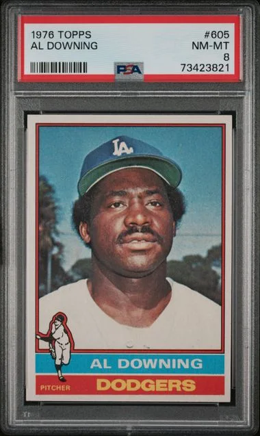 1976 Topps Al Downing #605 card image
