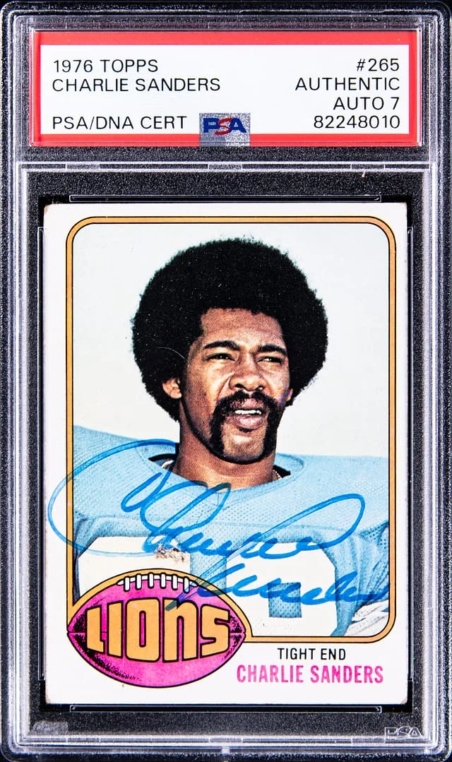 1976 Topps Charlie Sanders #265 card image