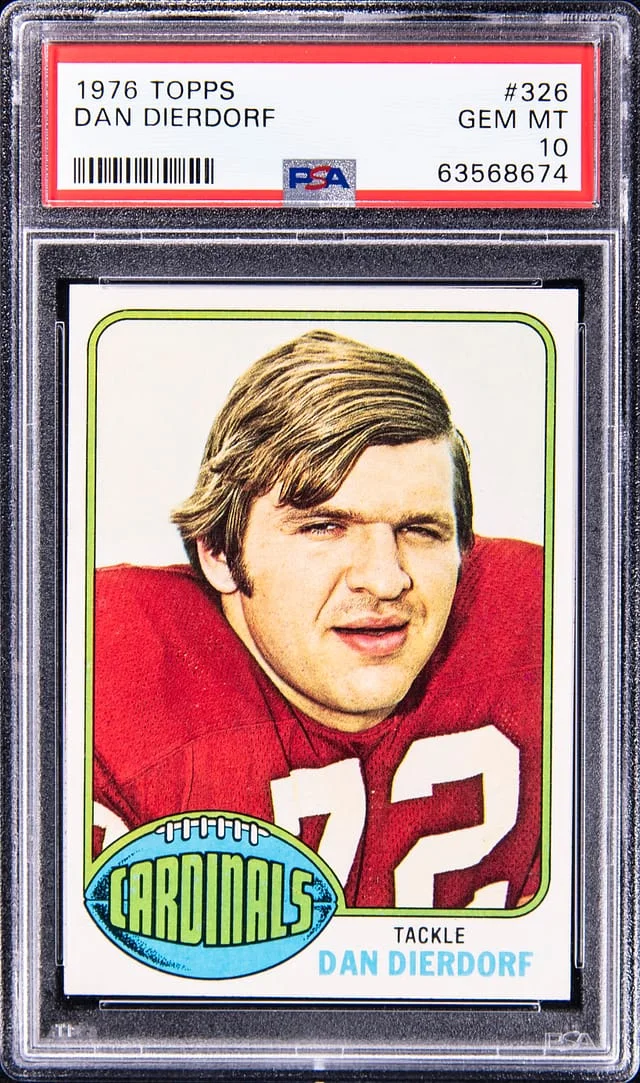 1976 Topps Dan Dierdorf #326 card image