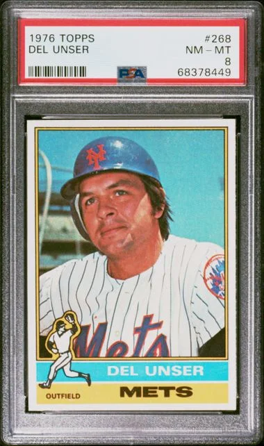 1976 Topps Del Unser #268 card image