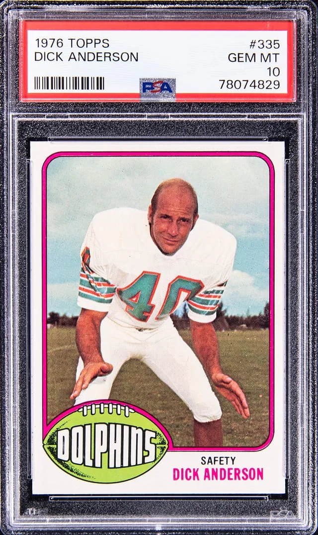 1976 Topps Dick Anderson #335 card image