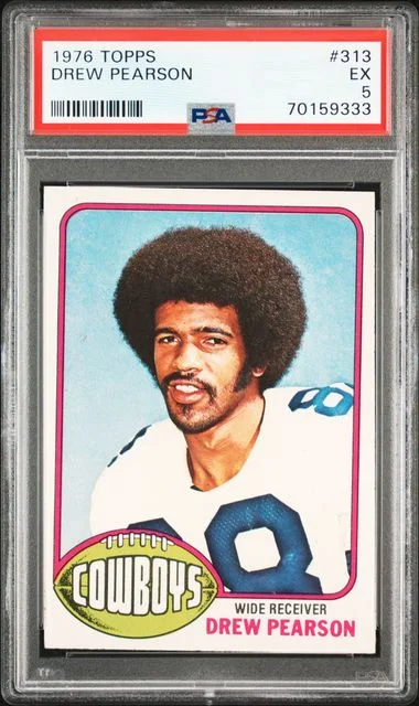1976 Topps Drew Pearson #313 card image