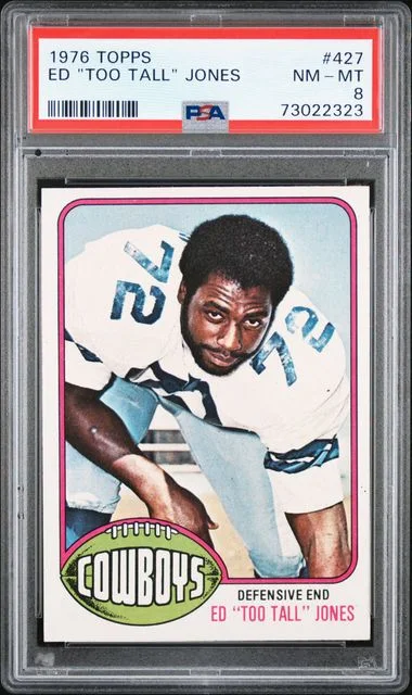 1976 Topps Ed Too Tall Jones #427 card image