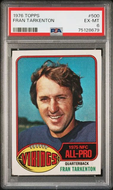 1976 Topps Fran Tarkenton #500 card image