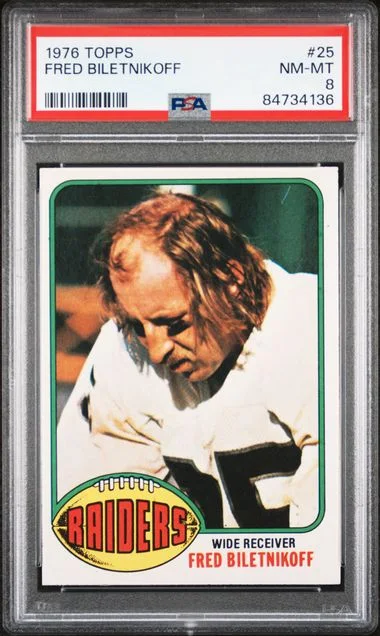 1976 Topps Fred Biletnikoff #25 card image