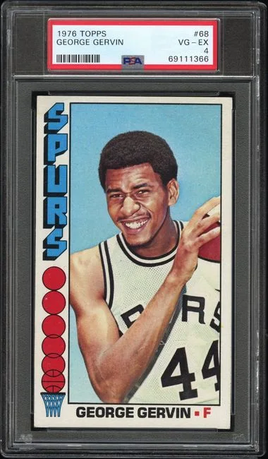1976 Topps George Gervin #68 card image