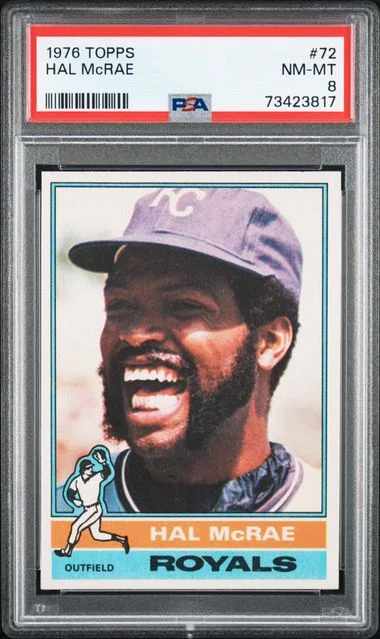 1976 Topps Hal McRae #72 card image