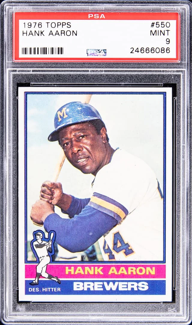 1976 Topps Hank Aaron #550 card image