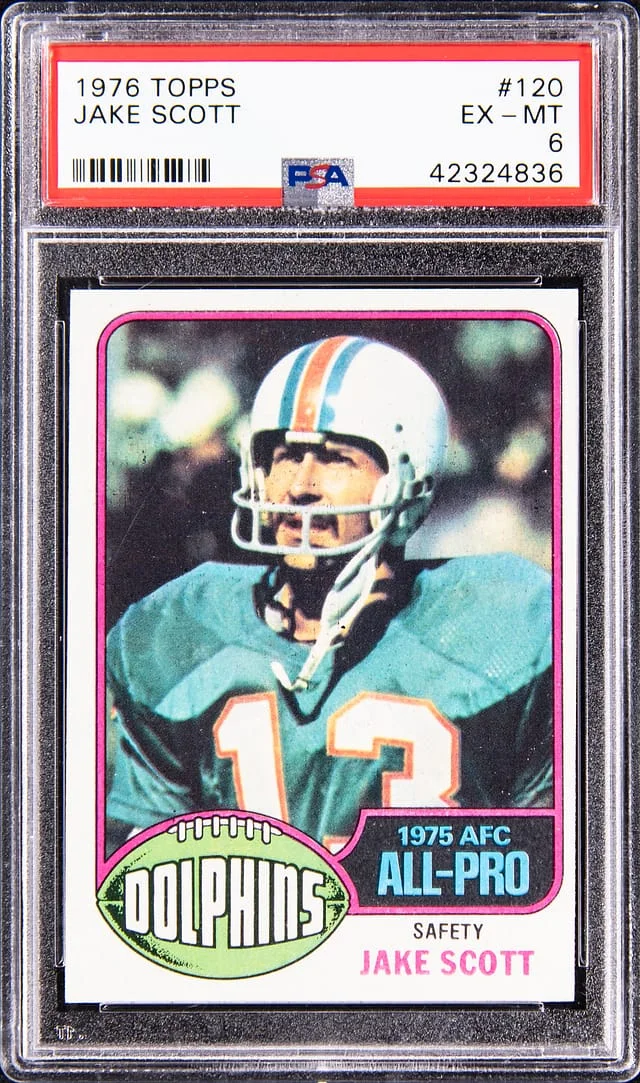 1976 Topps Jake Scott #120 card image
