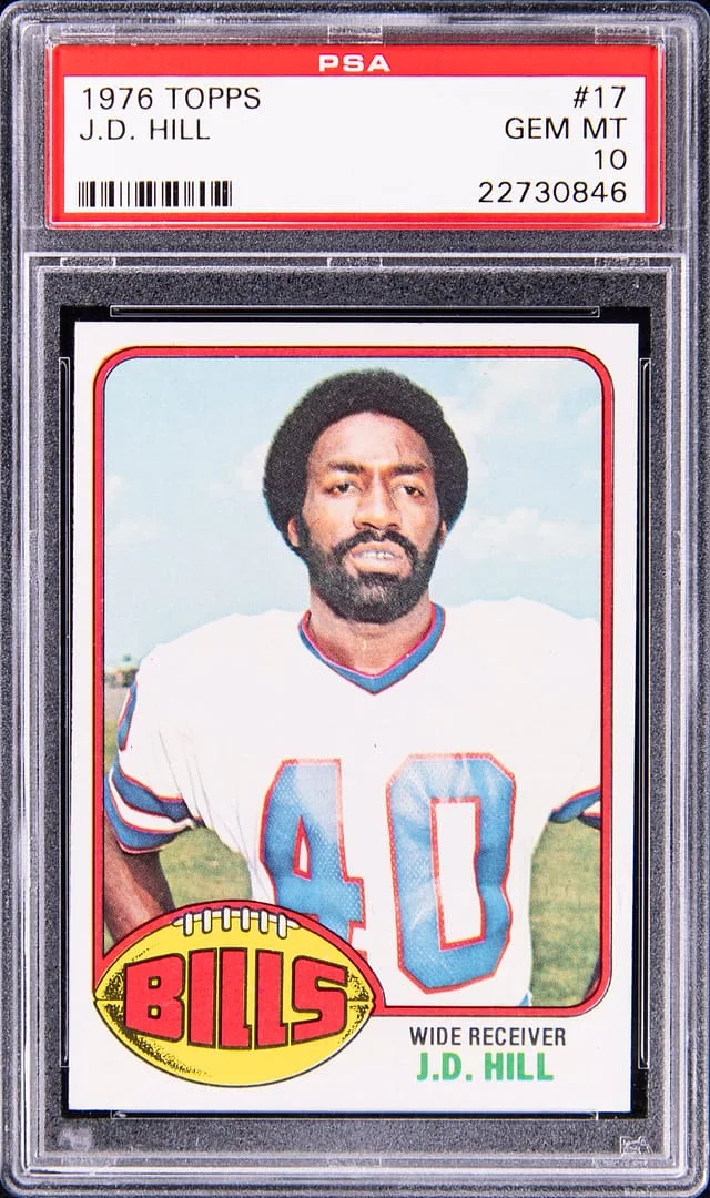 1976 Topps J.D. Hill #17 card image