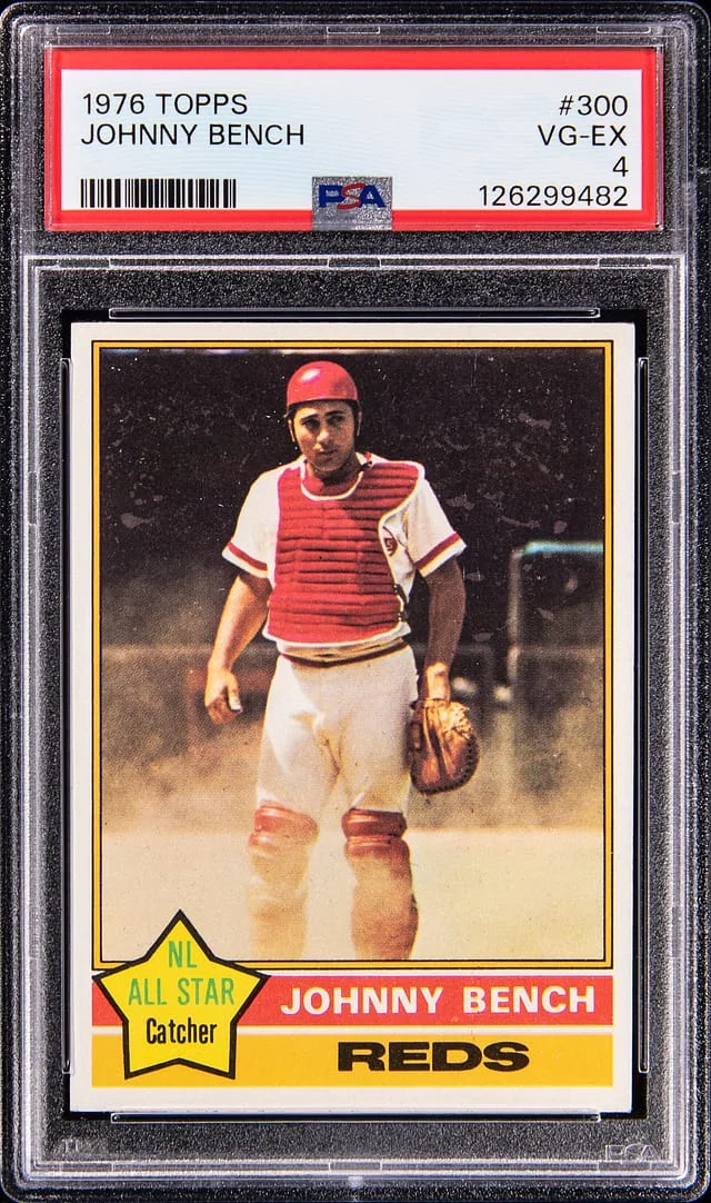 1976 Topps Johnny Bench #300 card image