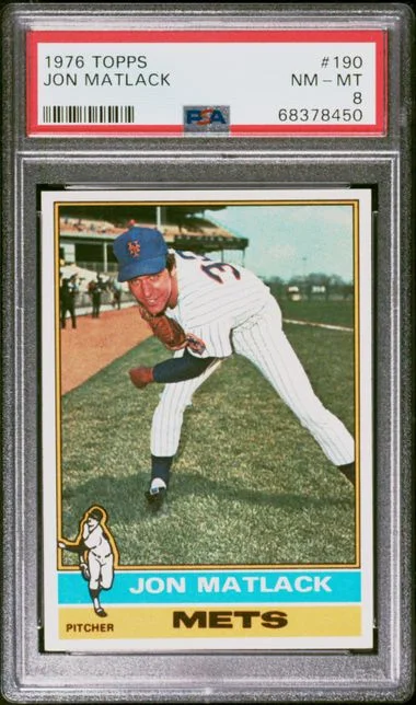 1976 Topps Jon Matlack #190 card image