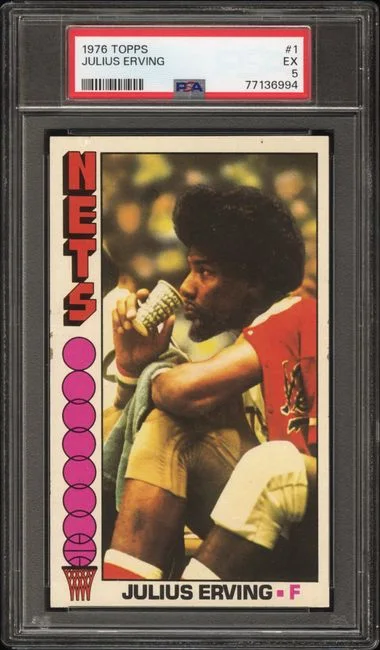 1976 Topps Julius Erving #1 card image