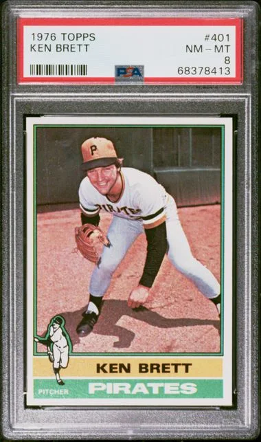 1976 Topps Ken Brett #401 card image