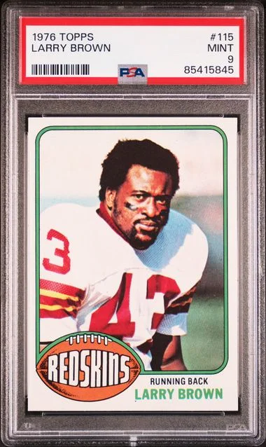 1976 Topps Larry Brown #115 card image