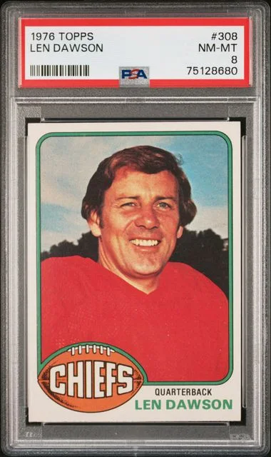 1976 Topps Len Dawson #308 card image