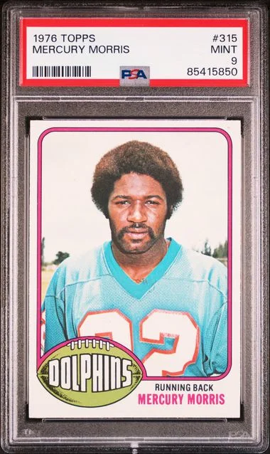 1976 Topps Mercury Morris #315 card image