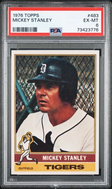 1976 Topps Mickey Stanley #483 card image
