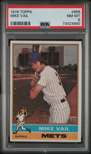 1976 Topps Mike Vail #655 card image