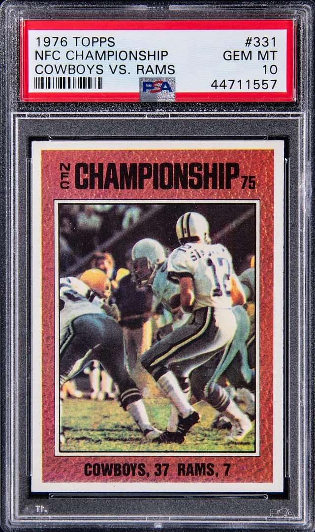 1976 Topps NFC Championship Cowboys vs. Rams #331 card image