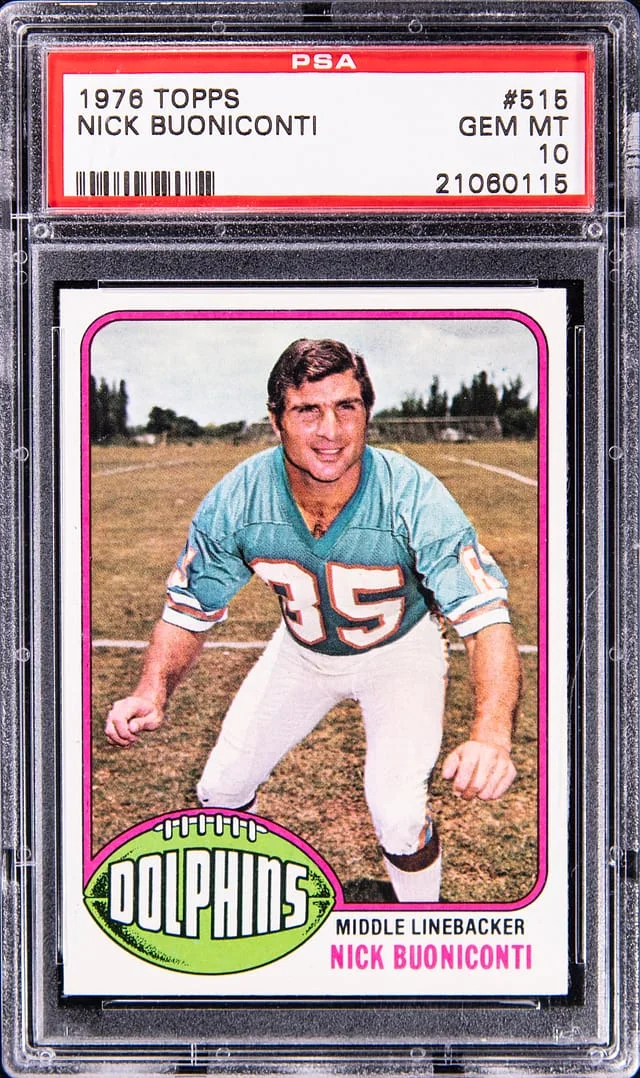 1976 Topps Nick Buoniconti #515 card image