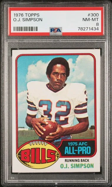 1976 Topps O.J. Simpson #300 card image