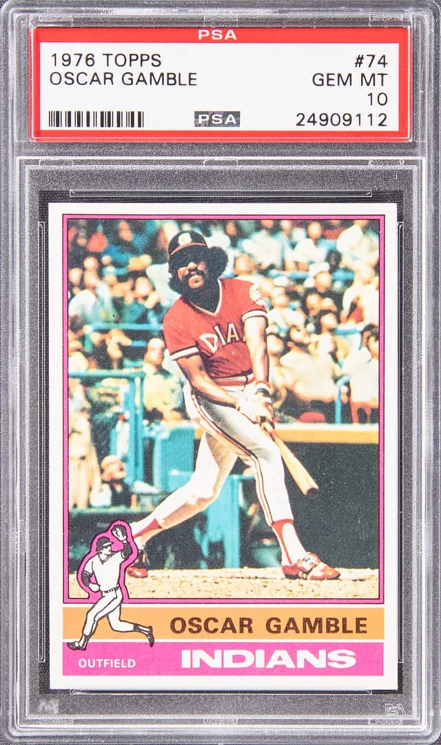 1976 Topps Oscar Gamble #74 card image