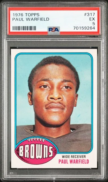 1976 Topps Paul Warfield #317 card image