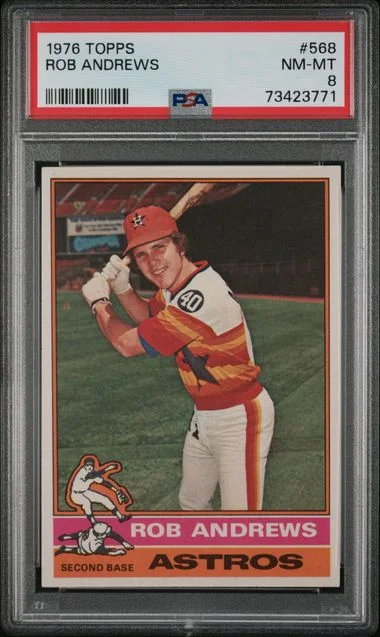 1976 Topps Rob Andrews #568 card image