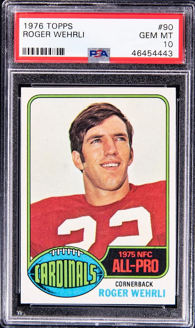 1976 Topps Roger Wehrli #90 card image