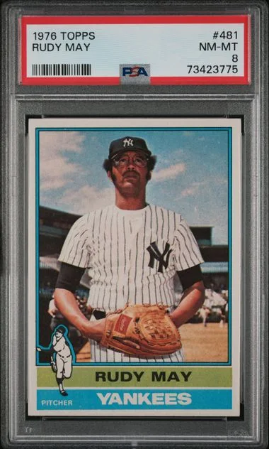 1976 Topps Rudy May #481 card image