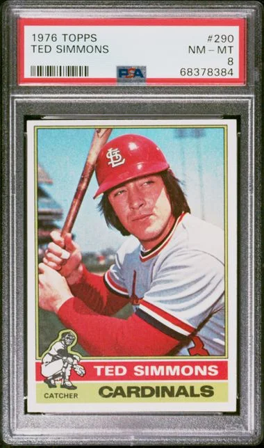 1976 Topps Ted Simmons #290 card image