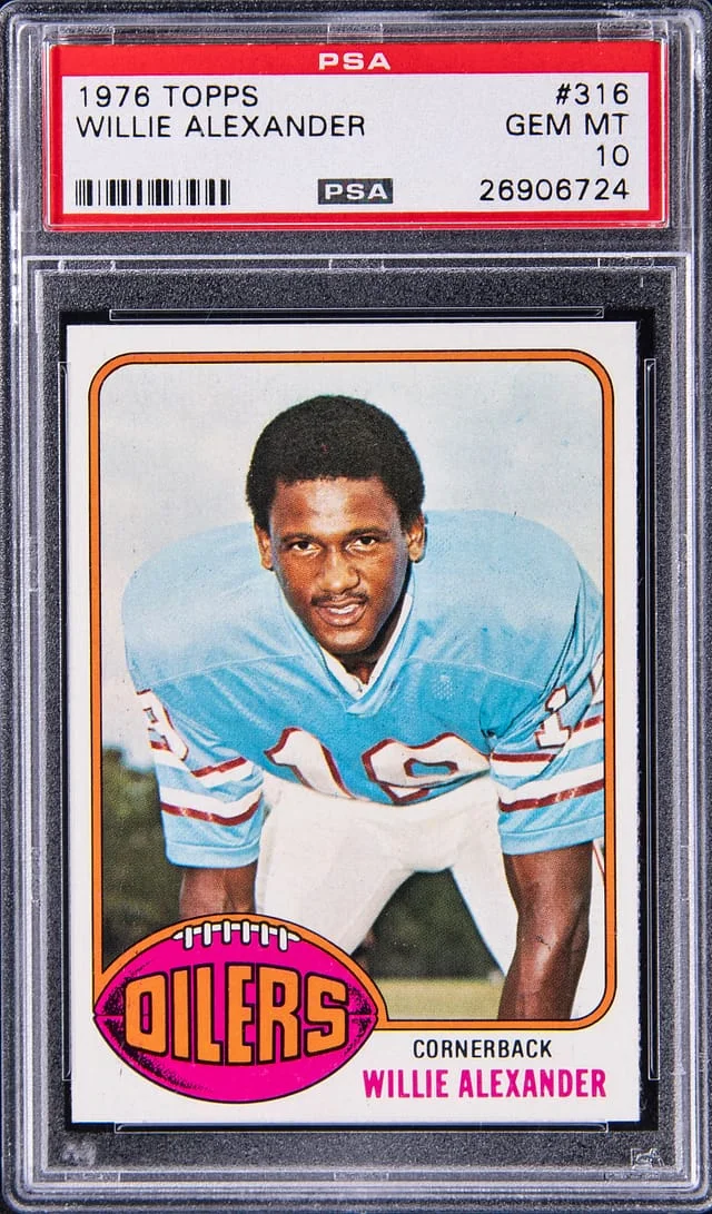 1976 Topps Willie Alexander #316 card image