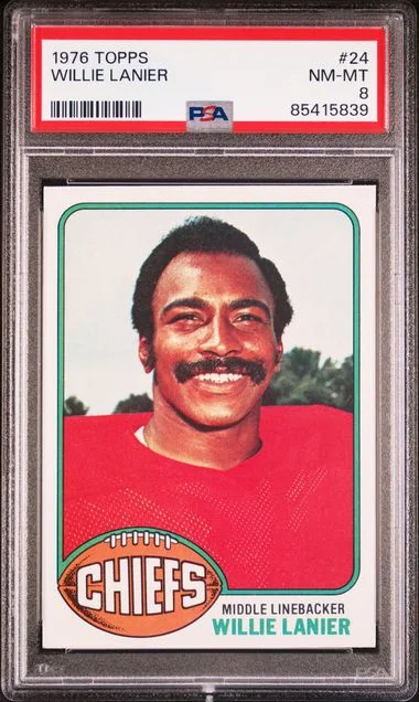 1976 Topps Willie Lanier #24 card image
