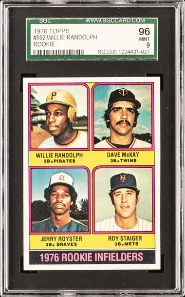 1976 Topps Willie Randolph Infielders #592 card image