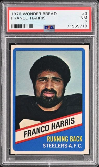 1976 Wonder Bread Franco Harris #3 card image