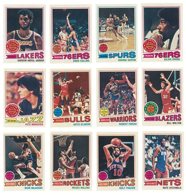 1977-78 Topps Basketball Complete Set (132) With Wax Pack Wrapper – Featuring Robert Parish, Adrian Dantley, Darryl Dawkins Cards #no-number card image
