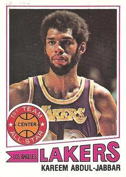 1977-78 Topps Kareem Abdul-Jabbar #1 card image