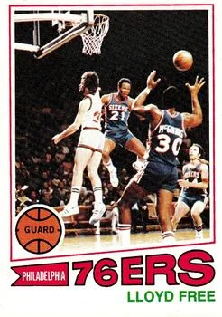1977-78 Topps Lloyd Free #18 card image
