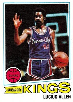 1977-78 Topps Lucius Allen #87 card image