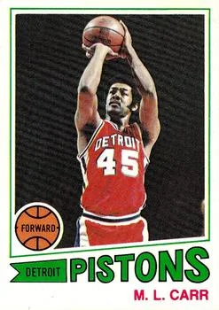 1977-78 Topps M.L. Carr #47 card image