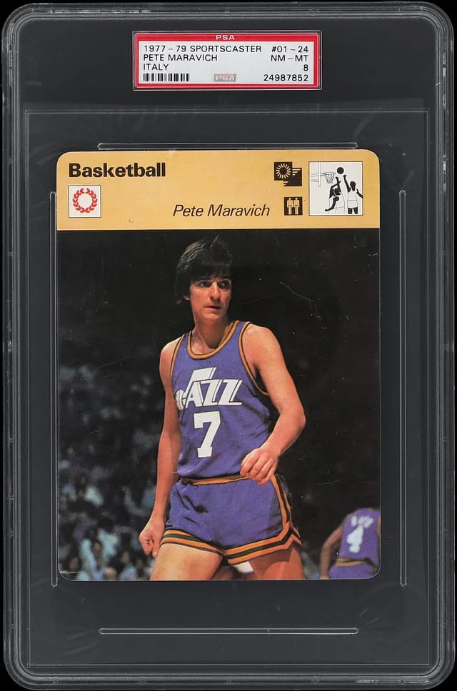 1977-79 Sportscaster Italy Pete Maravich #01-24 card image