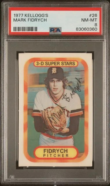 1977 Kellogg's Mark Fidrych #26 card image
