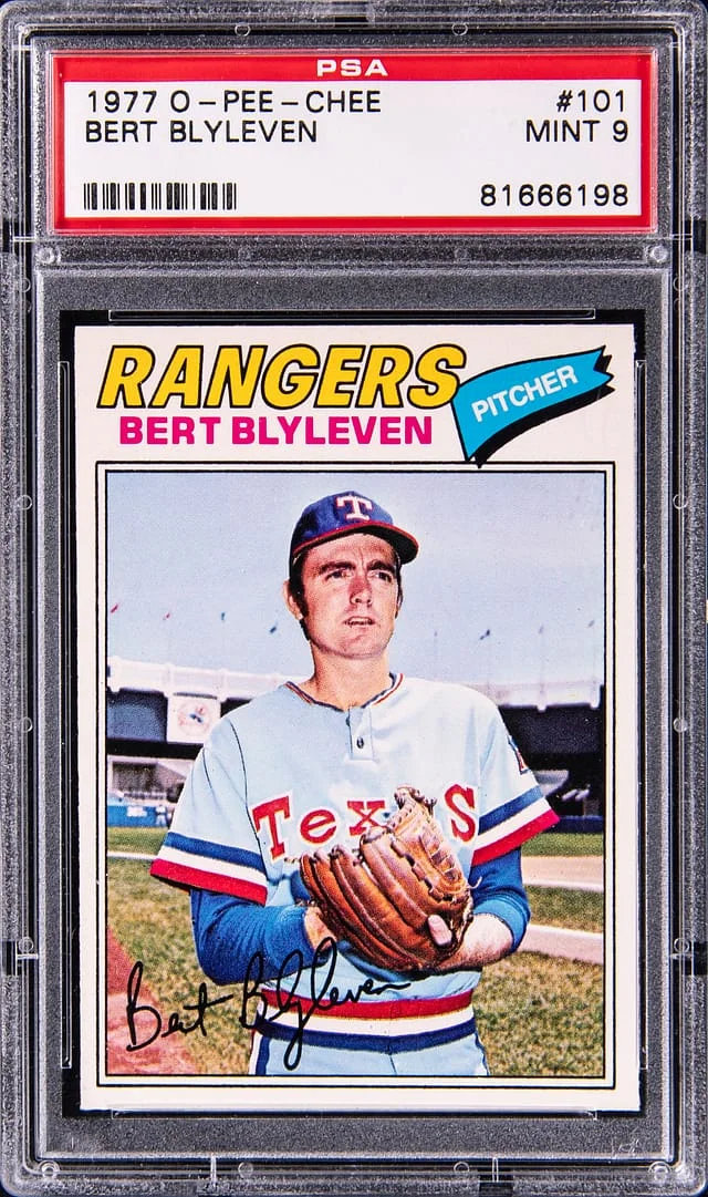 1977 O-Pee-Chee Baseball Bert Blyleven #101 card image