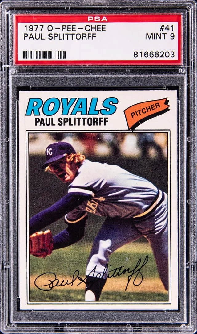 1977 O-Pee-Chee Baseball Paul Splittorff #41 card image