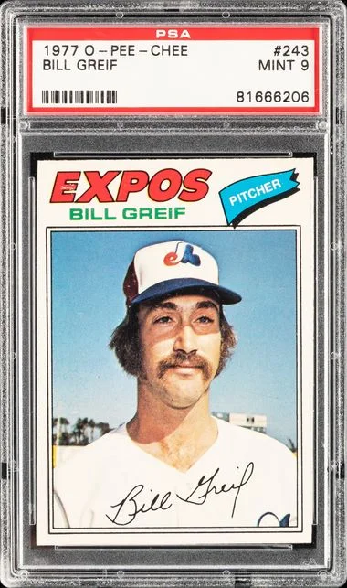1977 O-Pee-Chee Bill Greif #243 card image